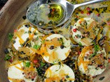 Spanish Oranges and Marinated English Goat’s Cheese with Garlic, Stem Ginger and Herbs