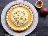 Easy passion fruit pie {with cookie crumb crust}
