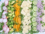 Latin chopped salad with hearts of palm, jicama, and avocado