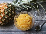 Pineapple marmalade or preserves {Dulce de piña}