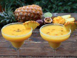 Tropical margaritas {with pineapple, passion fruit, and mango}