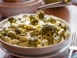Pasta in crema di broccoli e patate, ricetta vegana