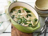 5-Ingredient Chicken Pesto Soup