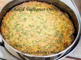 Baked Vegetarian Omelette (Ejje bilforon)/ Ejje in a tray