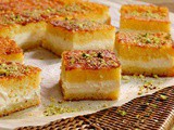 Basbousa with qashta recipe