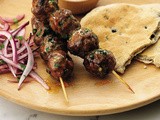 Bbq lamb kofta kebabs with houmous dressing recipe