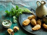 Beef, baharat and pine nut pies (sambousik) recipe