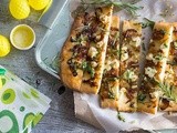 Caramelised onion and goat’s cheese flatbread recipe