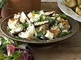 Chargrilled eggplant with mint recipe