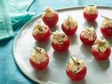 Cherry Tomatoes Stuffed with Chicken Apple Salad Recipe