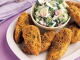 Crispy Falafel Chicken with Yogurt Salad Recipe
