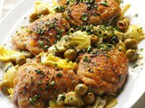Double-Duty Chicken with Olives & Artichokes
