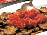 Eggplant with Tomato & Garlic Sauce Recipe