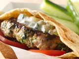 Greek Turkey Burgers with Minted Cucumber Sauce Recipe