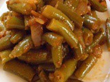 Green Beans in Seasoned Tomato Sauce Recipe