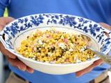 Grilled Corn Salad with Mint and Feta Recipe