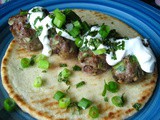 Lamb Meatball Gyros With Yogurt and Mint - Real Simple Mag Recipe