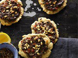 Lamb pastries with allspice tomato and pine nuts Recipe