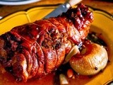 Lamb shoulder with spiced stuffing (raqbeh mahshieh) recipe