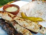 Lebanese Chicken Skewers (Shish Tahouk) with Garlic Sauce and Tabouleh recipe