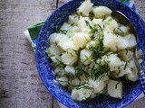 Lebanese potato salad with lemon and mint recipe