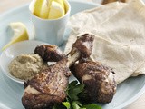 Lebanese-spiced drumsticks with baba ghanoush recipe