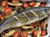 Mediterranean fish with olives and tomatoes recipe