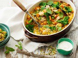 Persian rice baked with chicken, kumara and broccolini recipe