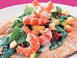 Prawn & avocado Caesar salad wrap recipe