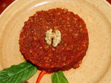Red pepper and walnut spread - muhammara