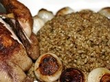 Roasted Green Wheat with Chicken ( Freekeh ma’ djej) Recipe