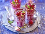 Rose cream & raspberry jellies recipe