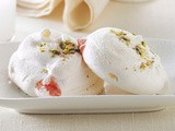 Rosewater and turkish delight meringues recipe