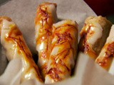 Sweet pastry cigars with almond and cinnamon filling recipe