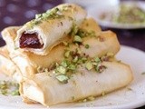 Turkish delight filo rolls recipe