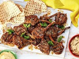 Za'atar lamb cutlet platter with dips recipe