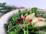 Arugula, Pear & Pomegranate Salad