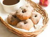 Gingerbread donuts recipe - eggless yeast free donuts recipe