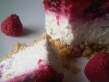 Cheesecake a mi manera: Raspberry Ricotta Cheesecake w Rose Water, White Tea & Sesame