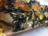 Spinach & Ricotta Cheese Pie with Thyme, Sumac and Pumpkin Seeds