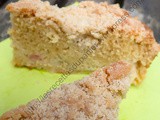 Gâteau Streusel à la Rhubarbe / Rhubarb Crumble Cake