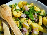 Salade de pommes de terre et haricots à la menthe / Minted Potato and Green Bean Salad