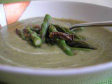 Green Asparagus and mushroom soup