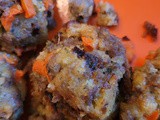 Homemade stuffing balls