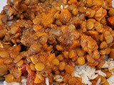 Red curry lentils