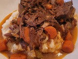 Slow Cooker Pot Roast with Mashed Potatoes