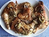 Baked Chicken Thighs and Legs with Citrus and Garlic Marinade