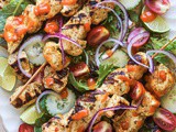Banana Pepper Grilled Chicken Skewers