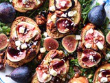 Blue Cheese and Fig Bruschetta with Honeyed Walnuts