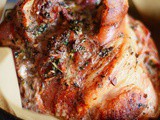 Boneless Roasted Fresh Ham Recipe with Garlic Rub